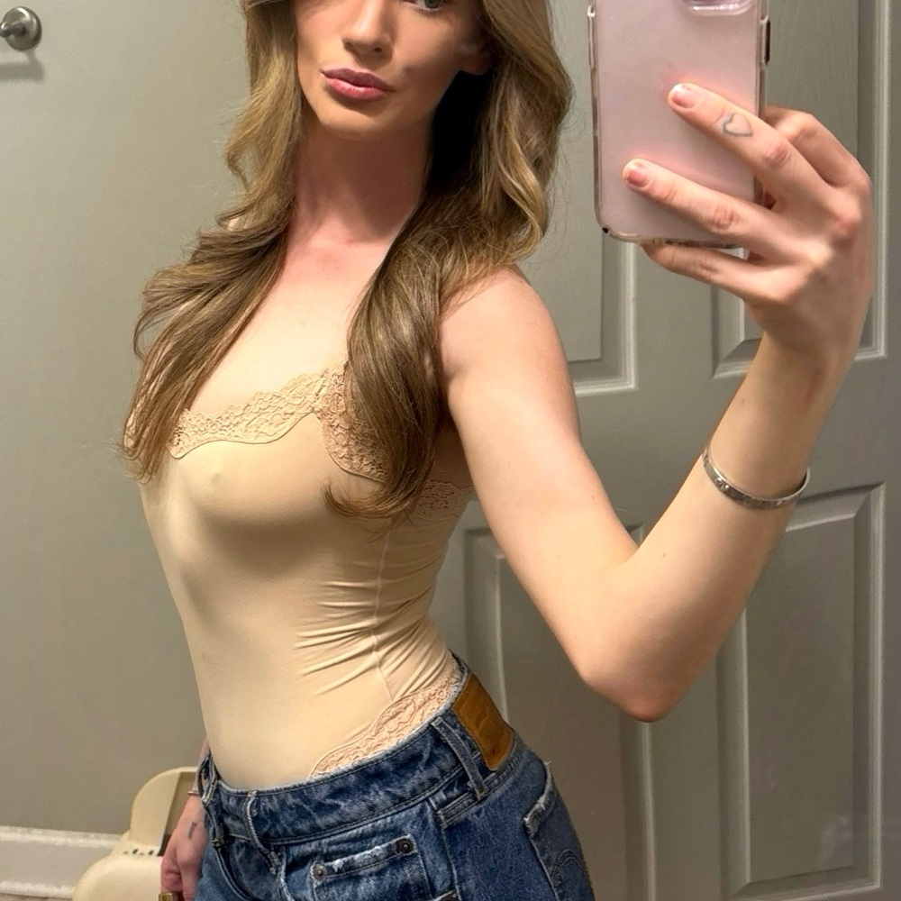 SKIMS Lace Cami Bodysuit